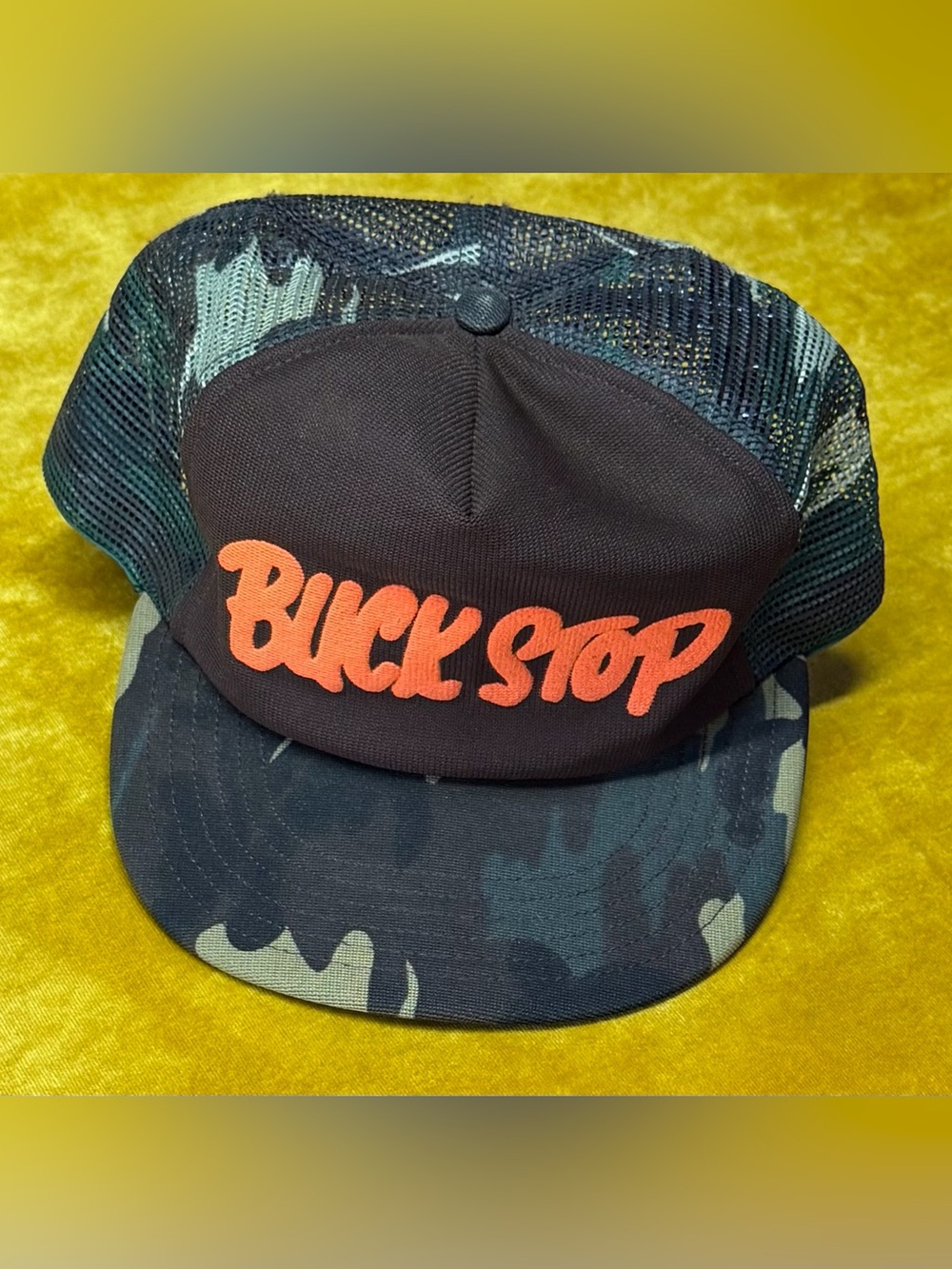 🦌 Vintage “Buck Stop” Snap-Back Trucker Hat 🦌